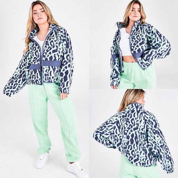 Nike Sherpa Animal Print Jacket 